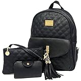 💗 Genug Kapazität: ca. 25L*10W*30H cm Größe innen gibt es zwei kleine Tasche mit Reißverschluss.