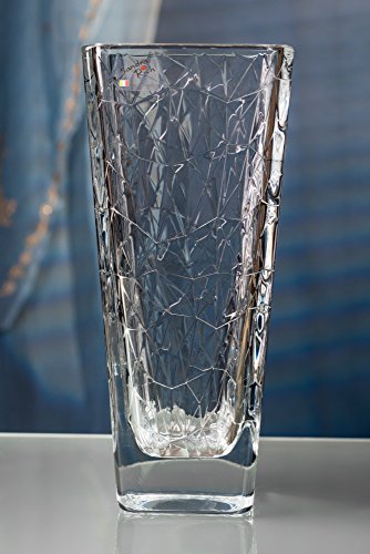 Glasvase DOLOMITI klar eckig 30 cm Ø 13,0 x 13,0 cm von Sandra Rich