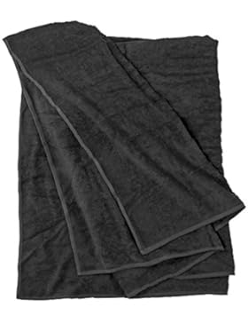 Strandhandtuch, schwarz in große