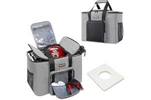 CYUREAY Bowlingball-Tragetasche, Bowlingball-Tragekoffer mit Holzballhalter und zusätzlichen Aufbewahrungstaschen