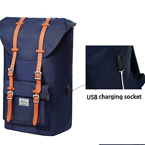 Shengts Laptop Rucksack Backpack Schulrucksack Damen Herren Studenten 17 zoll Backpack Notebook Outdoor Reisen Gro  e Kapazit  t mit USB Port Daypacks