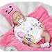 Produktbild NPK Lebensecht Schlafen Reborn Baby Doll Puppen 22" Weiche Silikon Vinyl Wiedergeborene Baby Puppen, die Reales Neugeborenes Baby Spielzeug Geschenk Schauen