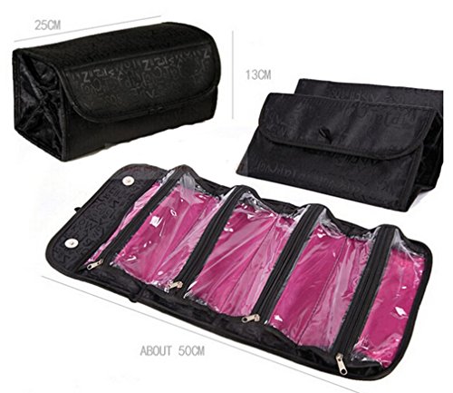 Spielraum Toilettenwäsche Kosmetiktasche Make up Speicher Fall Hänge Zipper Taschen - 3