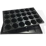 Stabile Anzuchtsplatte mit 24 Pflanzlöchern + Untersetzer QuickPot QP-24R