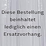 Ridder 39000-350 Ersatz-Duschvorhang für Duschfaltkabine Ombrella, 210 x 170 cm, Brillant transparent