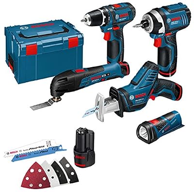 Bosch Professional Pack de 5 machines BOSCH 10.8V 2Ah Li-Ion en L-BOXX 0615990GE8