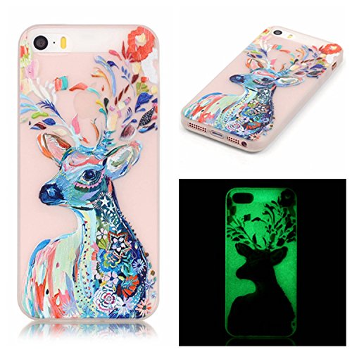 Preisvergleich Produktbild coffeetreehouse Premium Qualität TPU Soft Case für Huawei P9, modischem [Phosphoreszierendes] transparent rutschfest farbenfrohen Muster Süße Printing kratzfest Schutzhülle für Huawei P9 (schwarz Federn)