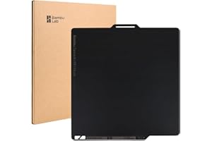CCTREE Bamboo Original Double Sided Smooth PEI Build Plate 257x257MM für Bambulab X1C / X1 / X1E / P1P / P1S / A1 PEI Federstahl Bauplatte Flexibel