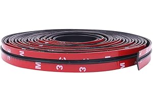 GUSHE Kantenanleimen von Windschutzscheiben,Auto Dichtungsstreifen,T-Form Dichtungsstreifen,Auto Türdichtung Selbstklebend für Kfz Türfenster Autokante Wetterfeste Dichtungsstreifen-Dichtung (300 x1.9cm)