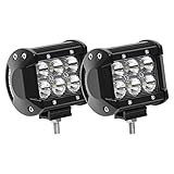 Leistung:18W (6x 3w hohe Intensität Epsitar LEDs). Betriebsspannung: DC 10-30V. Geeignet für Auto Scheinwerfer. Perfekt LED Arbeitsscheinwerfer für Auto wie Traktor, Offroad, LKW, KFZ, Bagger, Jeep, SUV, ATV, UTV usw.