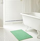  RT Designers Collection Kara Kurzflor Chenille Badteppich Set Single - 20 x 32 in. Sea Glass