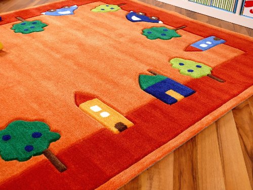 Lifestyle Kinderteppich Spielwelt Orange in 4 Größen !!! Sofort Lieferbar !!! - 4