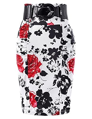 Kate Kasin Mini jupe d'été pour femmes Bodycon Taille L KK0610-2