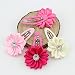 Baby Beauty Hair Bows Clips Pins Toddler Infants Kids Girls Boutique Accessories Grosgrain Ribbon headdress (single flowers 4cm-12pcs)