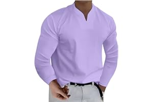 TOFOTL Sweatshirts Homme Vintage Slim T Shirt Homme Humour Manches Longues Travail Sweats Homme Col V Printemps Noel Chemise