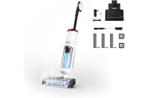 Polti Rollysteam WD50C Fregona de Suelos Sin Cable con Función de Vapor y Aspiración, 450 W, Limpieza Completa en una Sola Pasada, Autolimpieza, Blanco