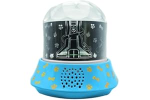 LEXIBOOK, Paw Patrol, Nightlight with speaker, Projections of the Paw Patrol universe, Kaleidoscopic lights on the ceiling, Speaker with auxiliary plug, Rechargeable, NLJ035PA