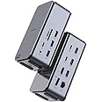 Powerology 15 In 1 Dual Dock Station USB Hub, PD3.0 100W Charging, 100 Mbps Network Speed, 8K HDMI 2.1, Display Port 1.4 8K@30Hz with MST Support, 40Gbps Data Speed, SD3.0, SDXC, SDHC, SD, MMC -Black