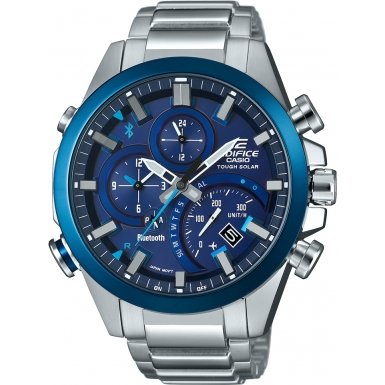Casio Edifice Solar Herren Smart Watch silber/blau EQB-500DB-2AER Casio Edifice Solar Herren Smart Watch silber/blau EQB-500DB-2AER