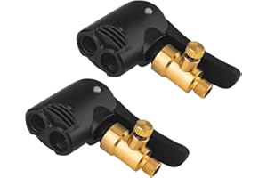 HIYITKS Auto Reifen Air Chuck, 2 STK Autoventil Hebelstecker, Französisches Ventil Adapter, Adapter Französisches Ventil, Autoventil Adapter für Auto Fahrrad Motorrad LKW Reifenfüller