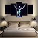 Produktbild LA VIE 5 Teilig Wandbild Ölbild Weißer Hirsch unter einem Halbmond Leinwanddrucke Dekoration Bilder Gemälde Moderne Kunstdruck für Zuhause Wohnzimmer Schlafzimmer Küche Hotel Büro