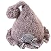 Produktbild iSpchen Winter Baby Mützen, Gestrickte Warme Baumwolle Gefüttert Nette Pom Pom Beanie Mütze Einfarbig Schöne Cartoon Bär Cap Kinder Jungen Mädchen 1-2 Alter Deep Khaki