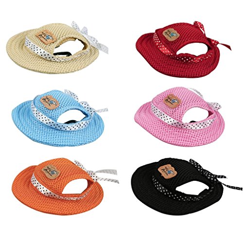 Kung-Fu-Dog-Pet-Princess-Mesh-Porous-Sun-Cap-Hat-with-Ear-Holes-Only-for-Small-Dogs