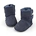 Sheepskin baby booties blue with adjustable velcro 2-Velcro (100% Genuine Merino Sheepskin) 6-12 month