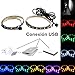 Produktbild SUPERNIGHT TV Hintergrundbeleuchtung 2Pcs 0.5M SMD 5050 DC 5V USB-Streifen 15Leds USB-Kabel mit DC-Anschluss RGB LED Strip Lighting IP65 Wasserdichte für HDTV,LCD-Bildschirm,Laptop,PC,Outdoor