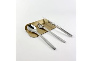 IKONA INNOVATION PLASTICS DESIGN IKONA, Poggia Posate da Tavolo in Plexiglass/Appoggio Posate da Tavola, Set 6 pz, Design Elegante e Funzionale, Idea Regalo Elegante per Mise En Place, Colore Oro, Large, 16 x 11 cm, Made in Italy