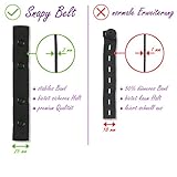 ✶Die Innovation✶ 2er Set, 2-in-1 Hosenerweiterung & elastischer Kindergürtel in schwarz – die ideale Bauchband Umstandsmode – Qualität Made in Germany - 7