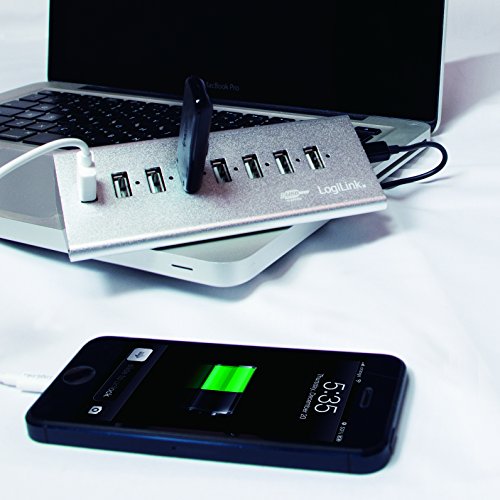 LogiLink USB 2.0 Hub 7-Port + 1x Schnell-Ladeport - 4