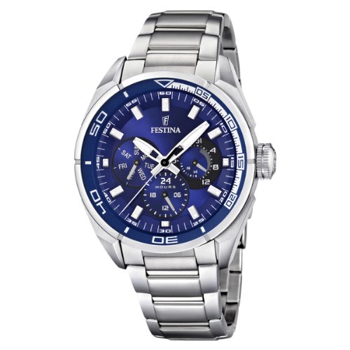 Festina Herren-Armbanduhr XL Sport Multifunktion Analog Quarz Edelstahl F16608/4 Festina Herren-Armbanduhr XL Sport Multifunktion Analog Quarz Edelstahl F16608/4