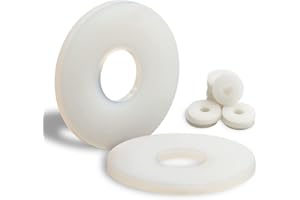 Mbsomnus 30 Pezzi Distanziali Tondi Rondelle Plastica M10-30MM Rondelle in Nylon Dischi in Plastica Poliammide con Diametro Esterno Ridotto per Macchinari Elettrodomestici Idraulici