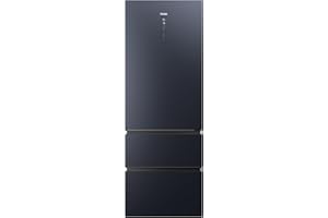 Haier 3D 70 Series 7 HTW7720ENMB - Frigorífico Combi, Cajones Direct Access, Conexión WIFI, Motor Inverter, Cajón Humidity Zone, Total No Frost, 483 L, Clase E, Negro, Ancho: 70 cm, Alto: 200 cm