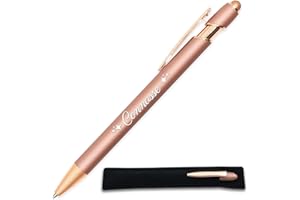StarMaker Stylo gravé Connasse - Cadeau Drôle pour Collègue ou Amie - Stylo Tactile Rose Gold, Humour Bureau, Secret Santa