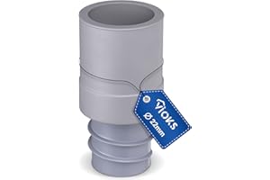 ‎VIOKS VIOKS Waschmaschine Abfluss Adapter Gummi Endstück Ø 22mm für Anschluss Ø 19mm Schlauch & Waschmaschine Ablaufschlauch Adapter Waschmaschine Abfluss/Ablaufschlauch Endstück für Spülmaschine