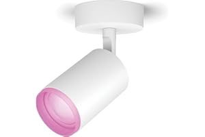Philips Hue White and Color Ambiance Fugato Faretto Smart , 3 Punti Luce, Orientabili, Bluetooth, Dimmerabile, Attacco GU10, Lampadine Incluse, Bianco
