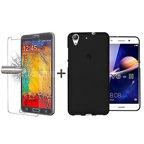 TBOC Pack Funda de Gel TPU Negra Protector Pantalla Vidrio Templado para Huawei Y6II - Y6 II - Y6 2 5 5 Pulgadas Funda de Silicona Ultrafina y Flexible Protector de pantalla Resistente a Golpes Ca das y Ara azos No es Compatible con el Huawei Y6II Compact 5 0 Pulgadas reviews TBOC Pack Funda de Gel TPU Negra Protector Pantalla Vidrio Templado para Huawei Y6II - Y6 II - Y6 2 5 5 Pulgadas Funda de Silicona Ultrafina y Flexible Protector de pantalla Resistente a Golpes Ca das y Ara azos No es Compatible con el Huawei Y6II Compact 5 0 Pulgadas