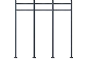 Metzler Erpo Lot de 3 supports de boîte aux lettres anthracite | Support pour 3 boîtes aux lettres | Compatible avec les modèles Siebert, Hoffmann, Ebenhard, etc. | Acier galvanisé | Résistant aux