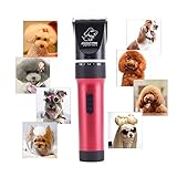 KYG Tierhaarschneider mit 2000mAh Lithium-Batterie Haarschneider Hund