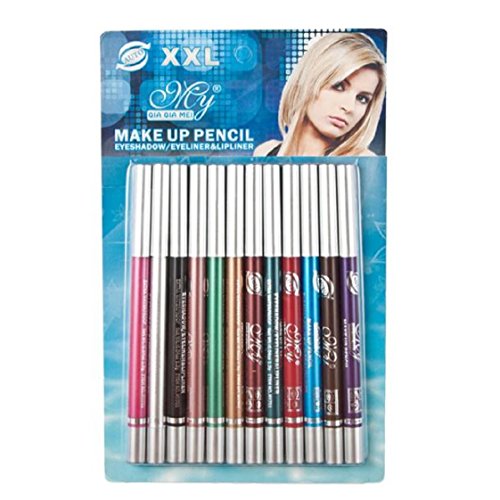 Vovotrade 12 Stück bunte Frauen Lidschatten Langlebig Eyeliner Make-up kosmetische Werkzeuge - 3