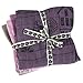 Price comparison product image Muslin Pack of 4 – Village Girl in Purple/Pink/Grey by Sebra