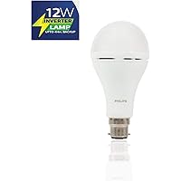 Philips Inverter Bulb 12 Watt Rechargeable Emergency LED Bulb for Home, Cool Daylight, Base B22