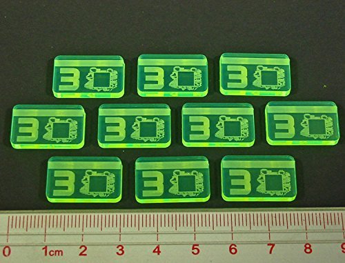 Net Hacker, 3 Credit Tokens (10) by Litko Game Accessories