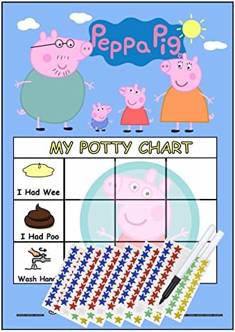 Potty Training Reward Chart (With Stickers &amp; Pen) (270 Stars Included)