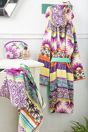 Desigual 61WL0A6 Badetuch Botanical Dream, Jacquard, Baumwolle, Lila, 150 x 95 cm Einheitsgröße - 3
