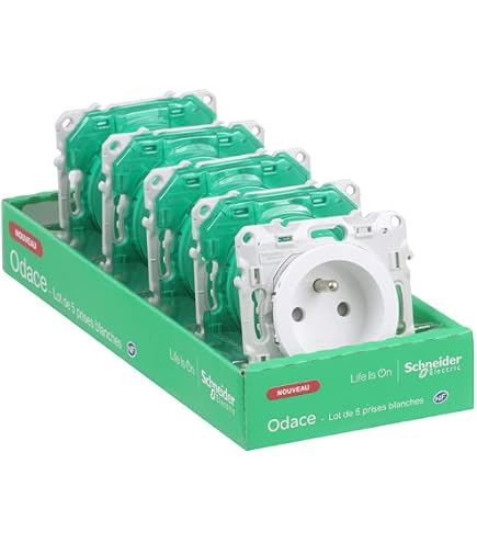 Schneider S520496 Conjoncteur en T 8 contacts à vis Odace