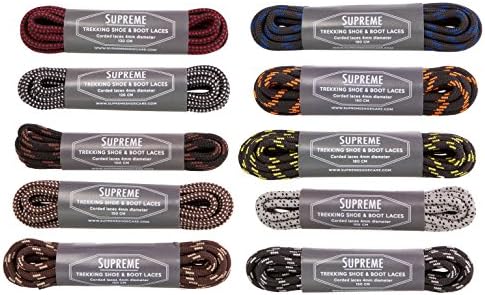 Supreme Trekking Shoe &amp; Boot Laces - Tough &amp; Durable Premium Laces