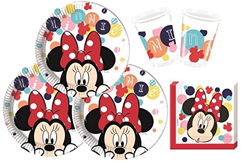 52 Teile Disney Minnie Maus Teens Party Deko Set 16 Personen